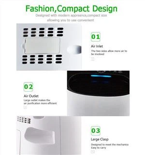 BKJ-306 helyiség beltéri légtisztító levegőminőségi jelzővel