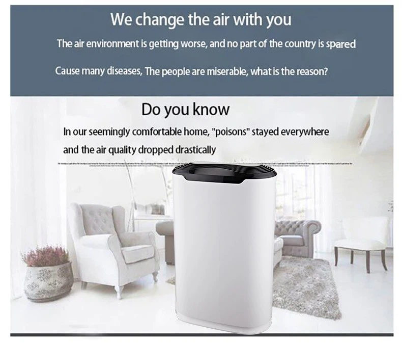 BKJ-215C Efficient Dust-free Lightweight HEPA Filter Air Purifier